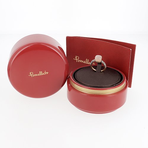 Pomellato Nudo Petit In Rose Gold, White Gold, Brown Moonstone, And Brown Diamonds - B10683-photo-2