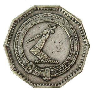 Token, Freemasonry - Circle Of The Grand Lodge, Nd, Silver