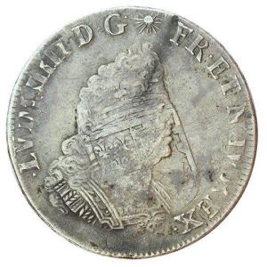 1/2 Ecu Of Flanders With Palms Louis XIV 1694