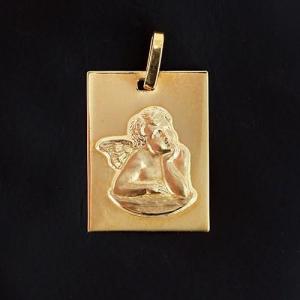 Médaille Ange penseur en or Jaune 750 ‰ -B10699