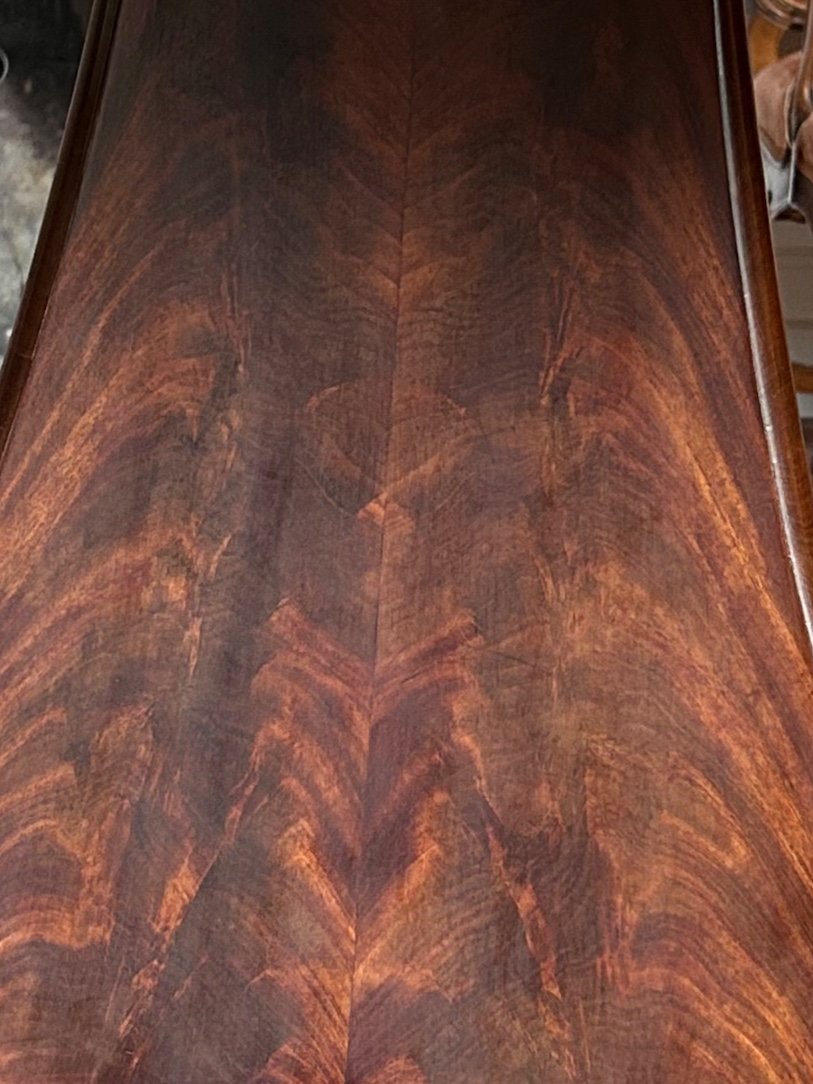 Large Tripod Pedestal Table In Mahogany From The Restoration Period.-photo-1