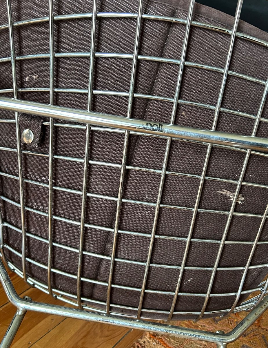 4 Bertoia Chairs Vintage “wire” Model (circa 1970)-photo-5