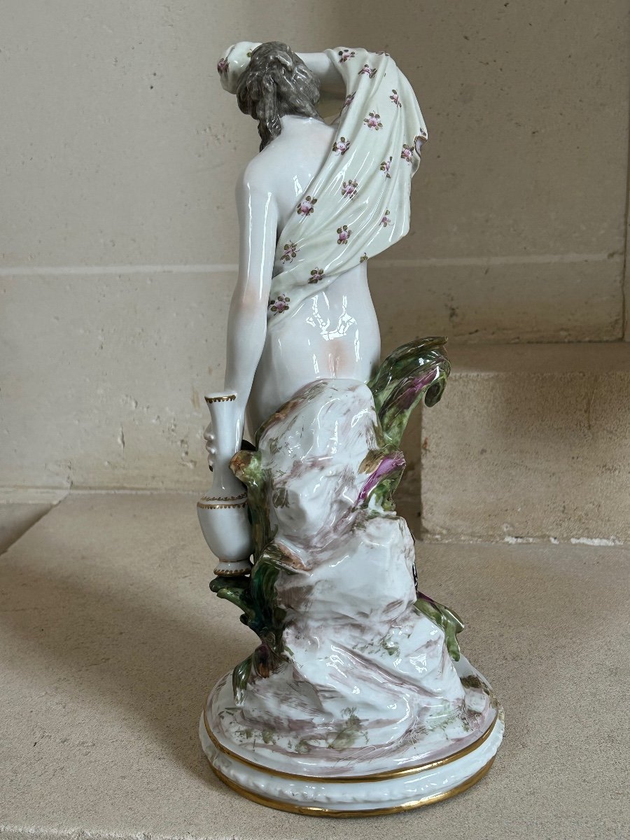 Pair Of Important Saxon Porcelain Subjects, Representing Summer And Winter-photo-3