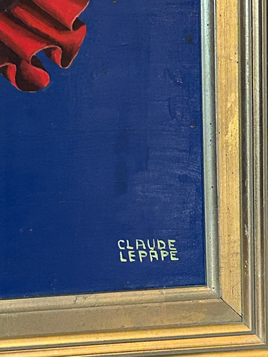 Huile Sur Isorel  De Claude Lepape, André Roussin reçu à l’Académie Française -photo-4