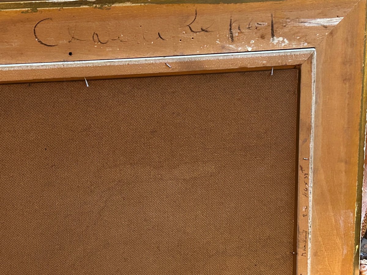 Huile Sur Isorel  De Claude Lepape, André Roussin reçu à l’Académie Française -photo-1
