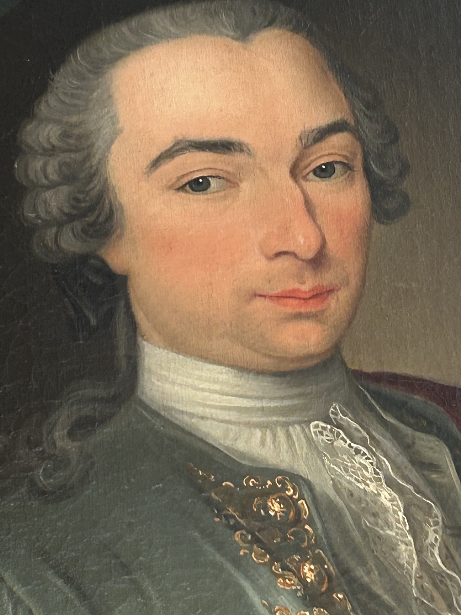 Portrait Of A Gentleman From The Louis XV Period-photo-2