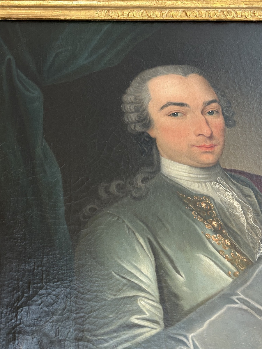 Portrait Of A Gentleman From The Louis XV Period-photo-2