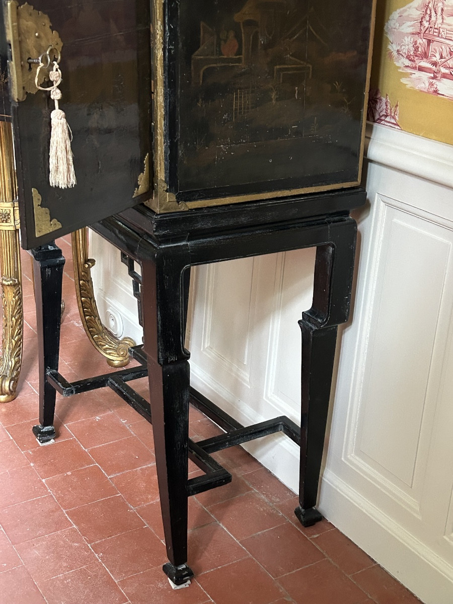 Japanese Lacquer Cabinet, Edo Period (early 19th Century)-photo-3