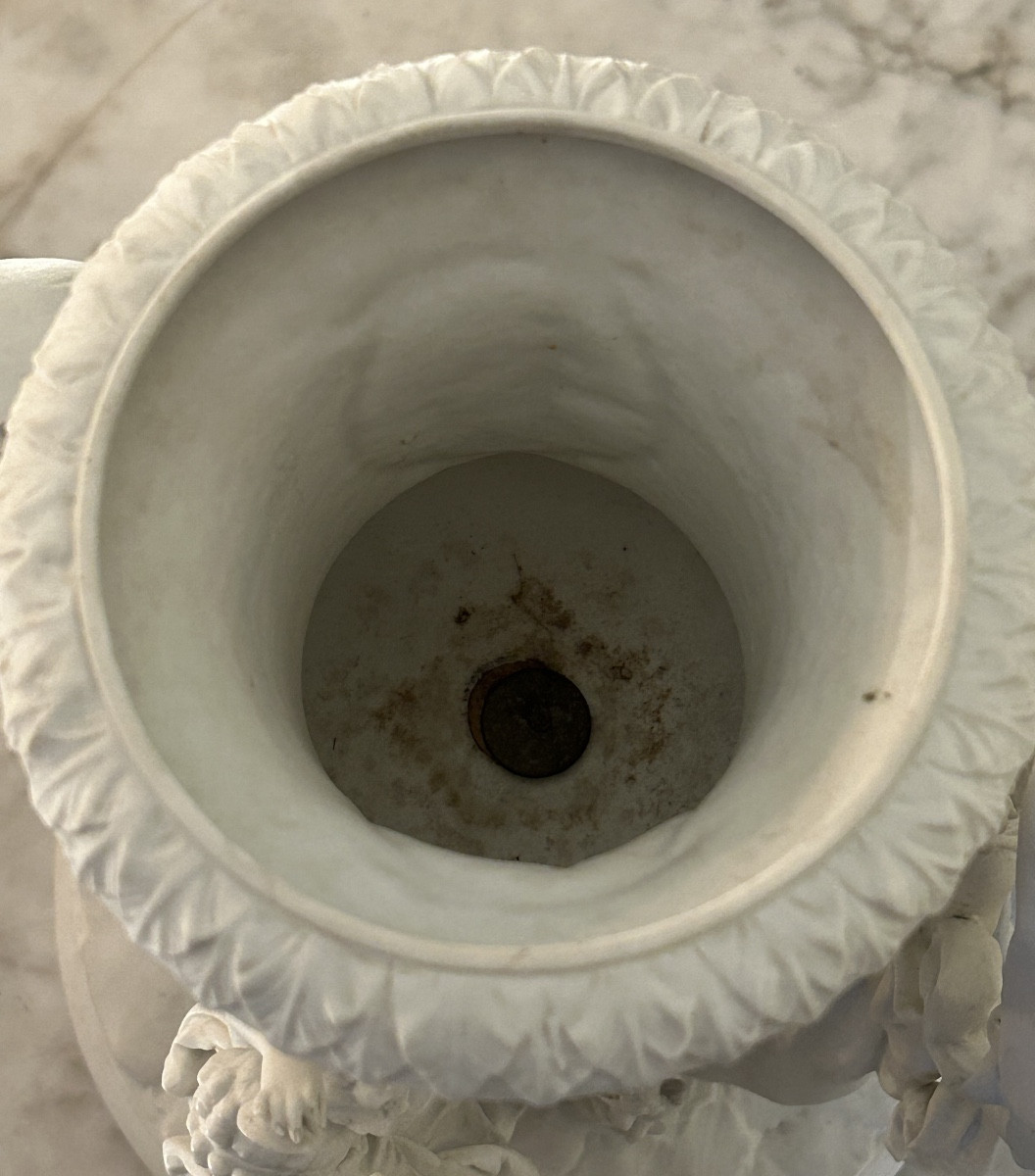 Centre de table en biscuit « danse néoclassique » , époque XIXe-photo-2