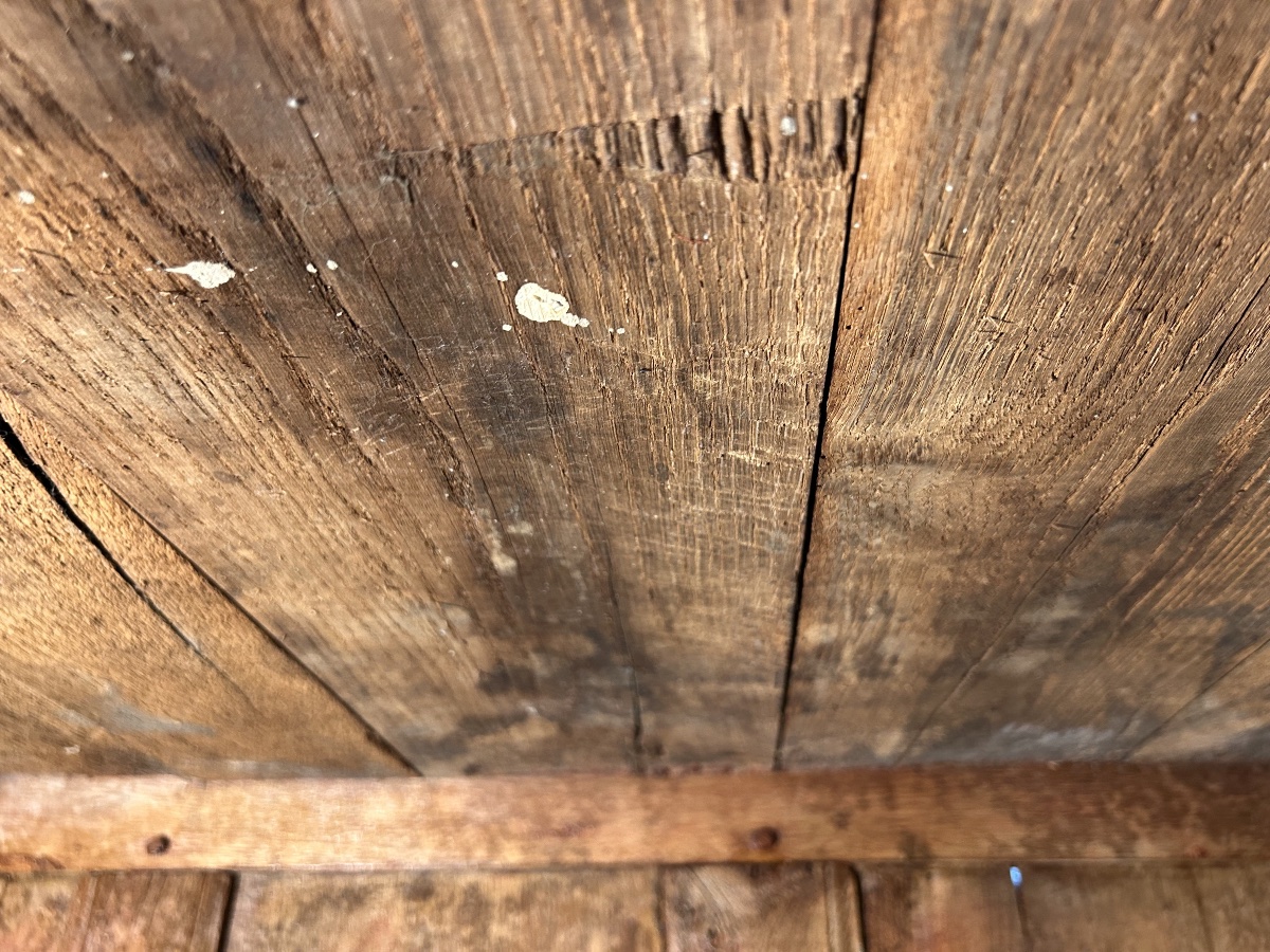 18th Century Blond Oak Hunting Sideboard-photo-2