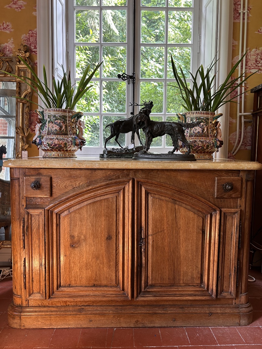 18th Century Blond Oak Hunting Sideboard