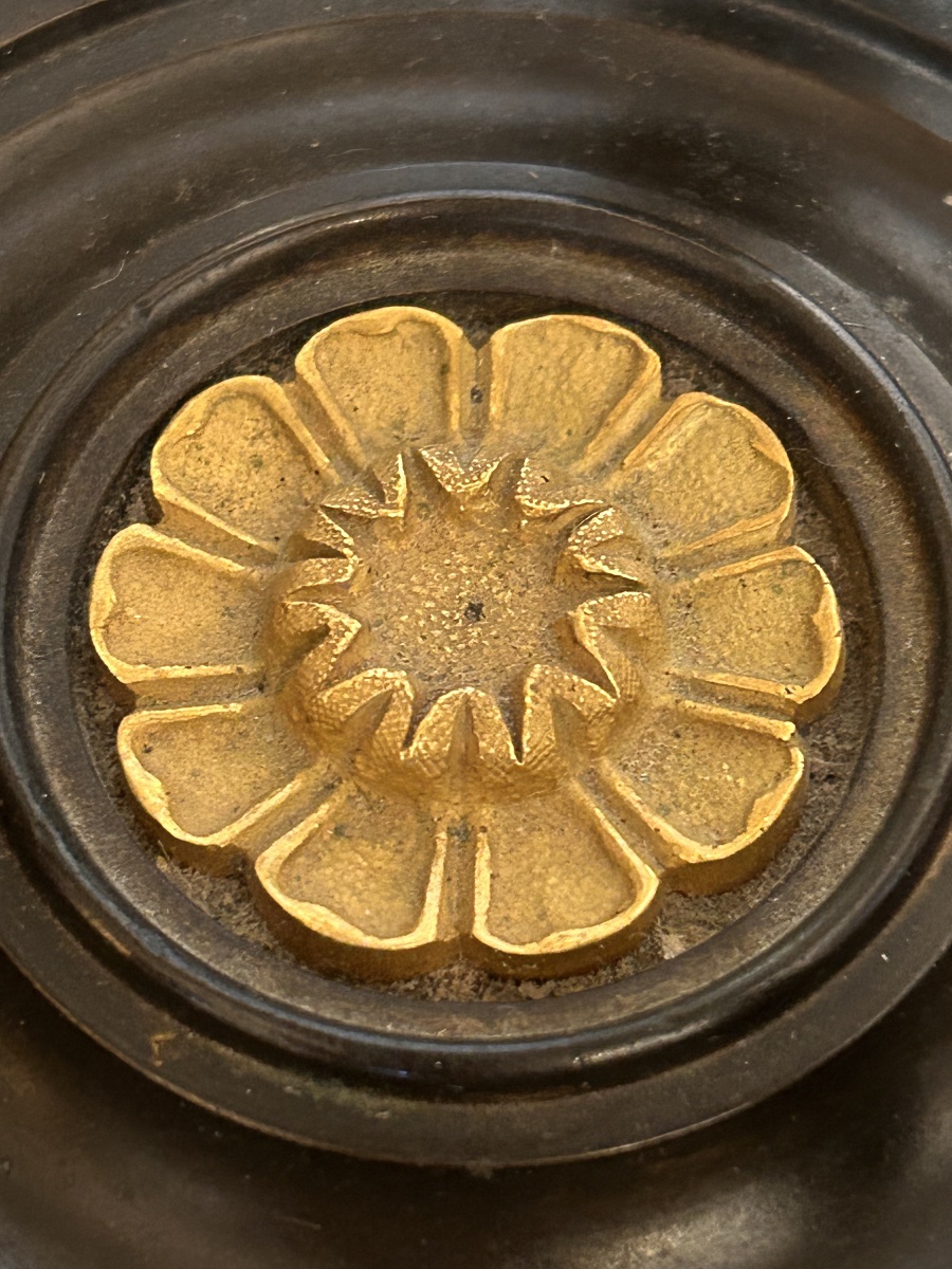 Empire-style Athenian Lamp In Gilded Bronze -photo-6