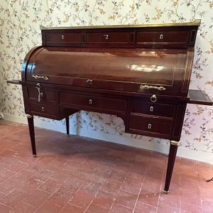 Louis XVI Period Cylinder Desk.