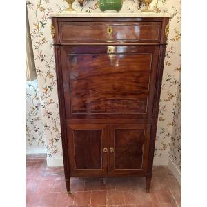 Small Louis XVI Mahogany Secretary