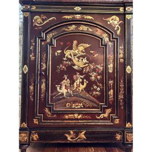 Meuble d’appui En Laque De Chine D’époque Napoléon III.