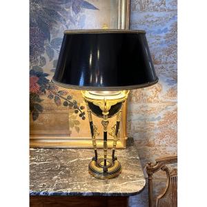 Lampe athénienne de style Empire en bronze doré