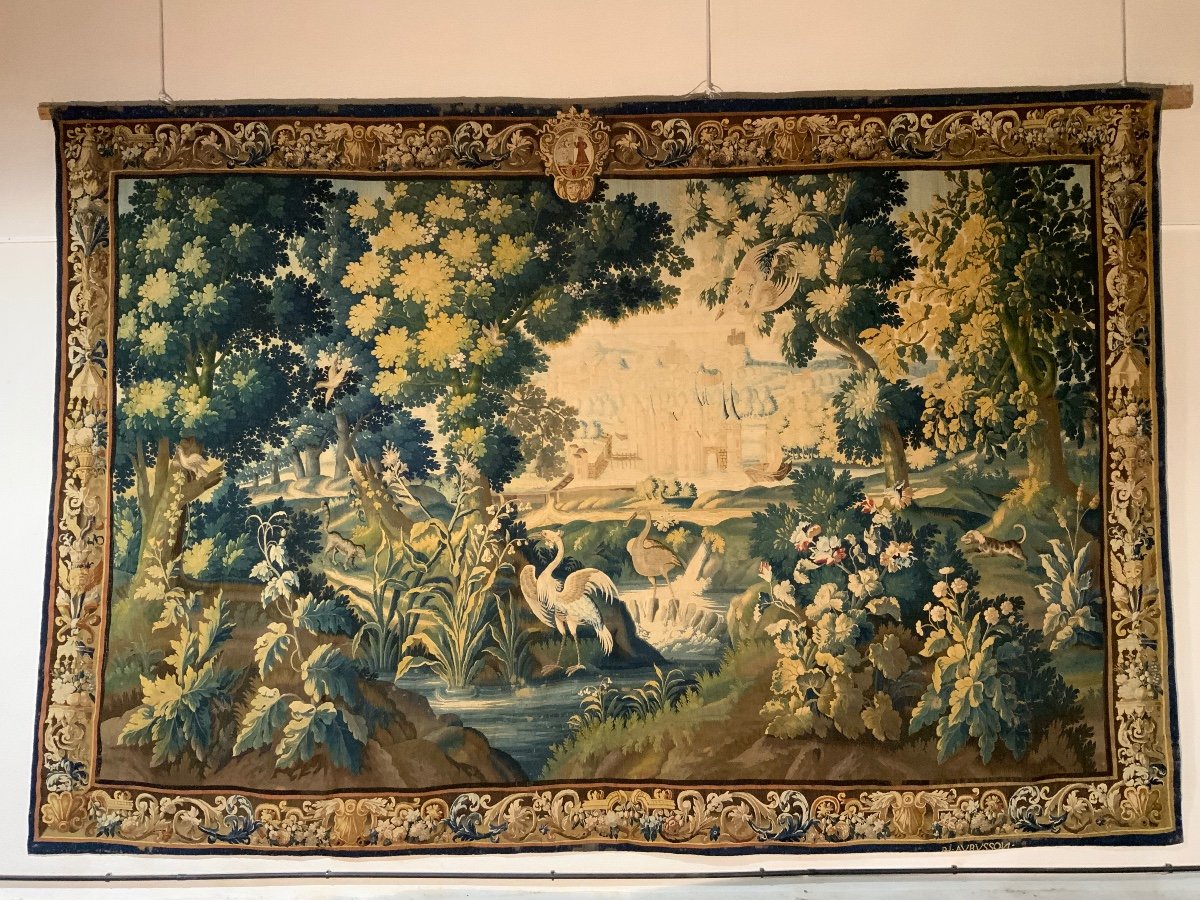 Fine Aubusson Tapestry Early 18th Century-photo-3