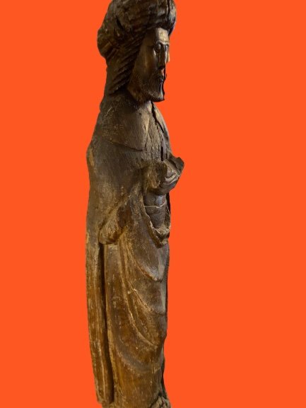 Large Work Statue Of Flanders From XIVth - XVth Century-photo-2