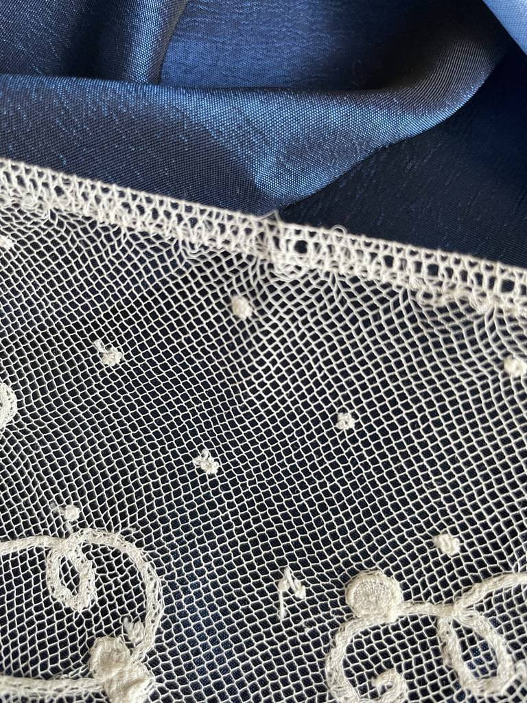 Dentelle d'application de Bruxelles - Motifs à l'aiguille sur fond au fuseaux - Fin XIXème -photo-4