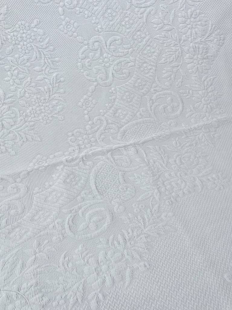 Provençal Blanket - Waffle Cotton Pique Marked Rl - Antique Trousseau Linen - Late 19th Century-photo-6