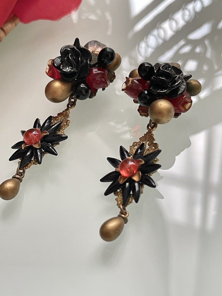 Vintage Jewelry - Pendant And Earrings Set - Attributed To The Jeweler Louis Rousselet-photo-3