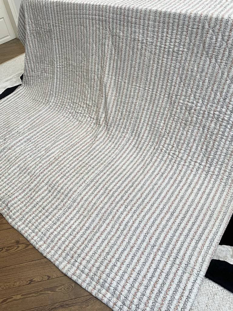 Piqué Marseillais Coton imprimé - Couverture - Dessus de lit Provençal - Linge ancien-photo-2