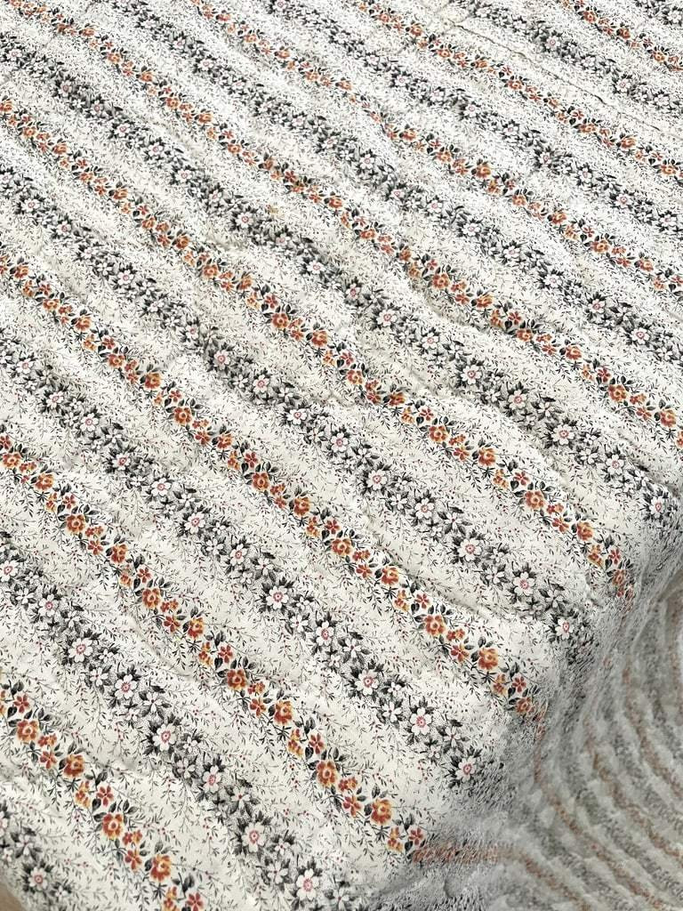 Piqué Marseillais Coton imprimé - Couverture - Dessus de lit Provençal - Linge ancien-photo-3