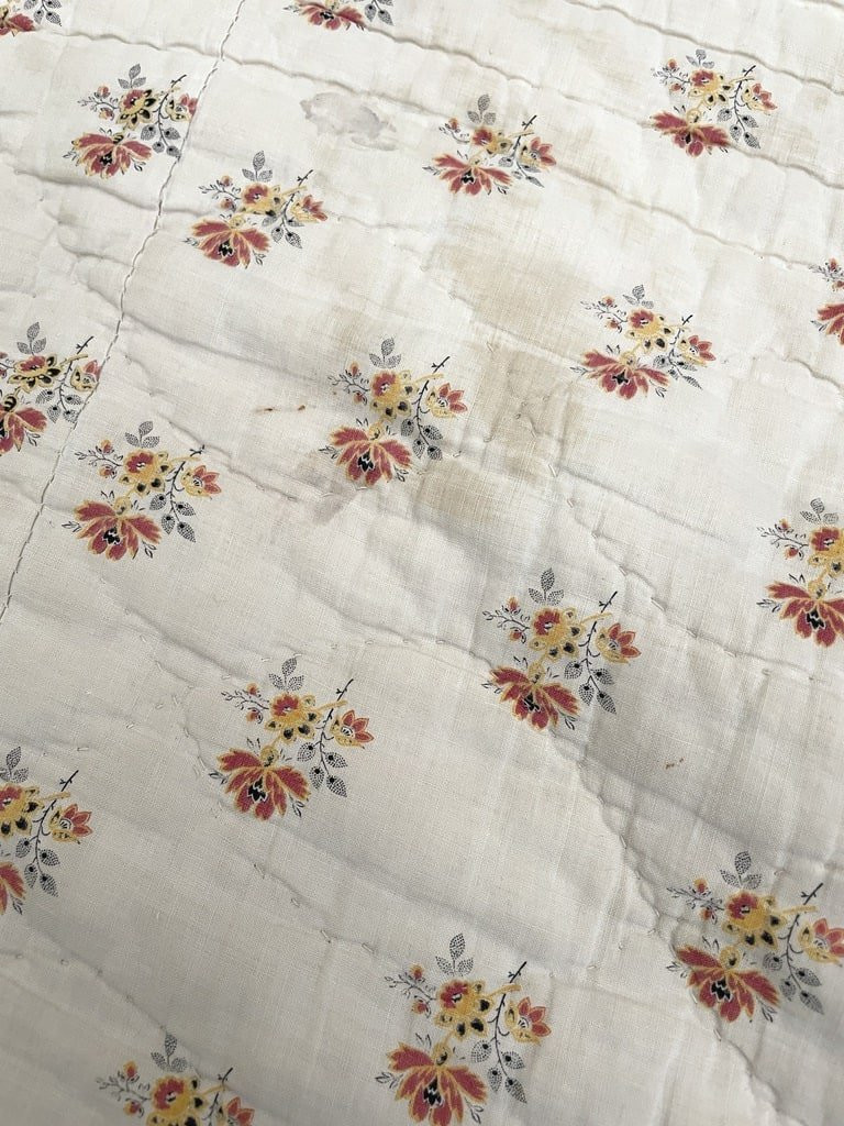 Piqué Marseillais Coton imprimé - Couverture - Dessus de lit Provençal - Linge ancien-photo-6