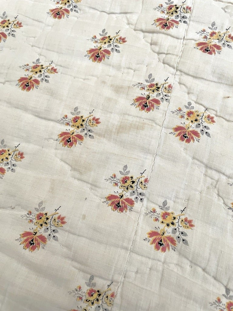 Piqué Marseillais Coton imprimé - Couverture - Dessus de lit Provençal - Linge ancien-photo-7