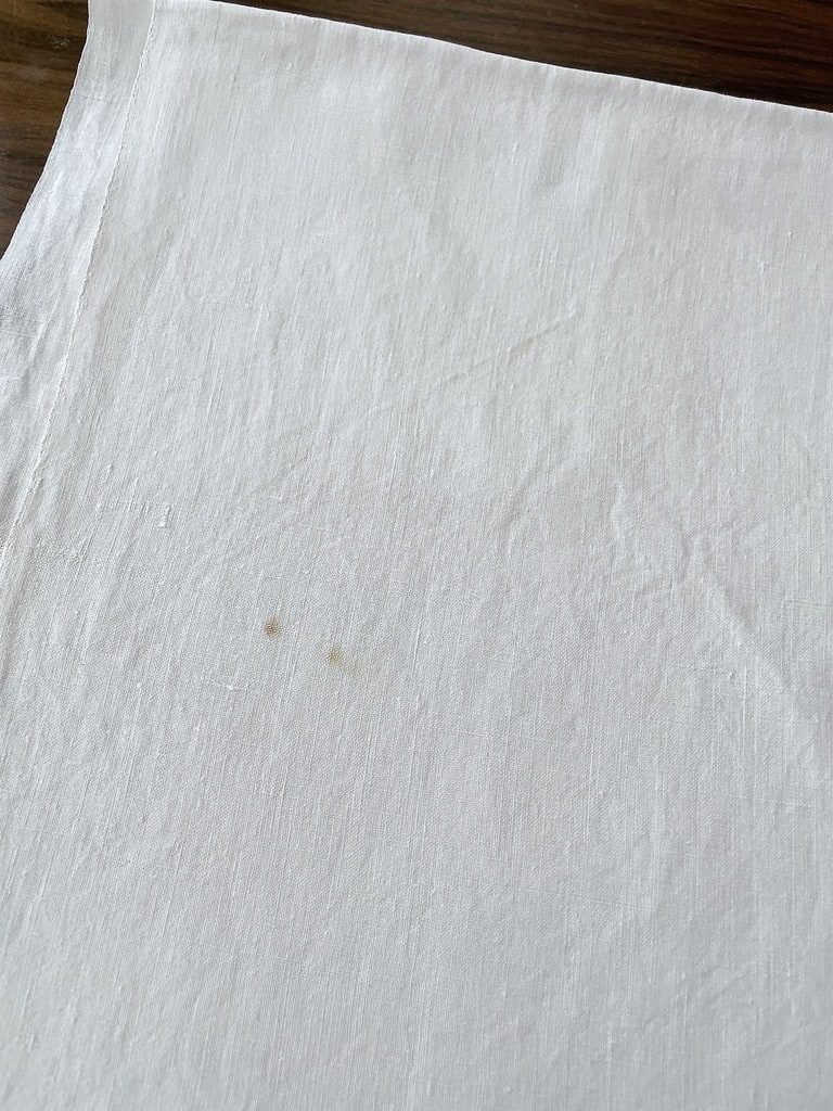 Drap en lin non chiffré - Fleurs Rubans et jours à fils tirés brodés main - Linge ancien -photo-4
