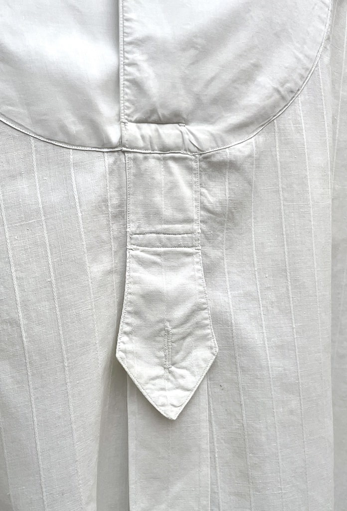 Chemise de soirée pour homme -  Plastron et manchettes fixes - Vers 1900-photo-3