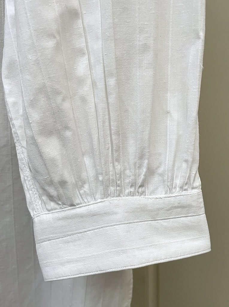 Chemise de soirée pour homme -  Plastron et manchettes fixes - Vers 1900-photo-3