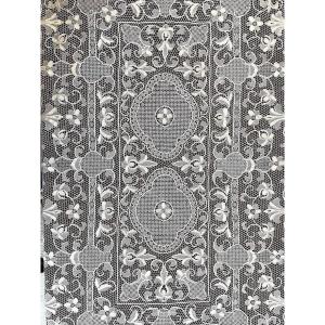 Grand Panneau En Dentelle De Venise - Burano - Nappe - Tapis De Table - 1ère Moitié XXème