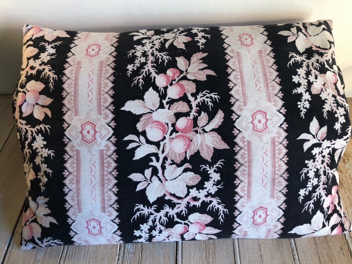 Art Deco Fabric Cushions, Floral Pattern 1920-photo-3