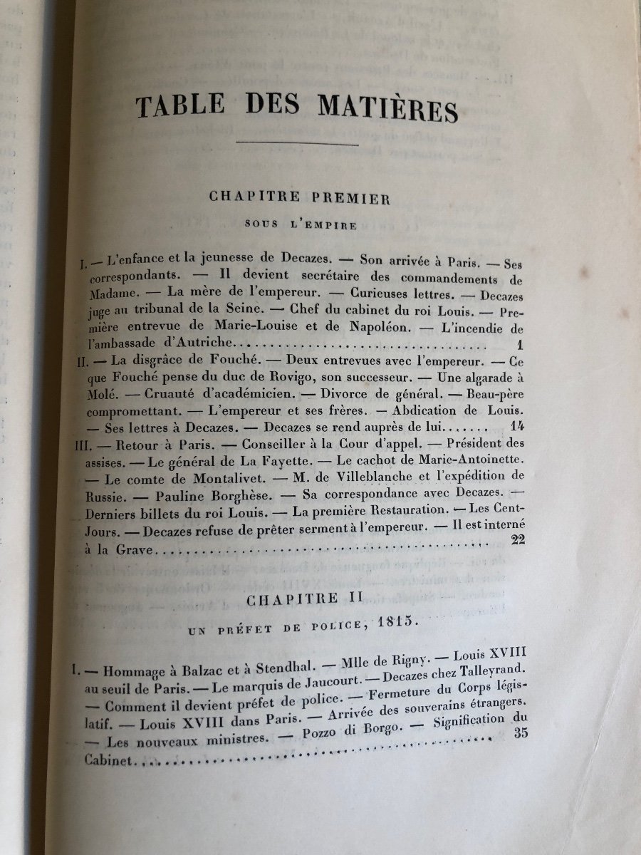 Louis XVIII Et Le Duc Decazes 1815 - 1820 d'Après Des Documents Inédits-photo-3