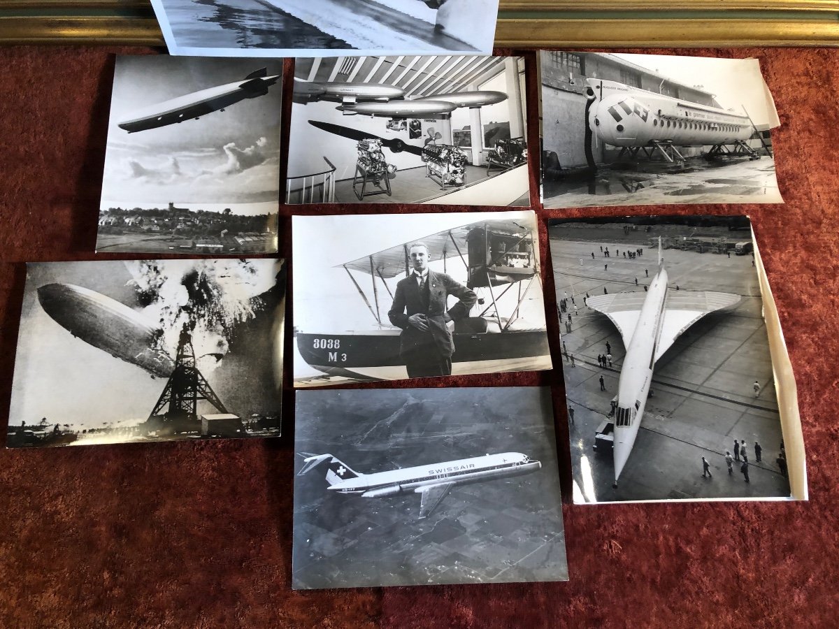 Photos (x9) Originales De Presse. Aviation Et Nautique. Concorde, Graf Zeppelin, Hydrofoil-photo-2