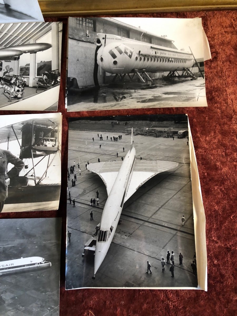 Photos (x9) Originales De Presse. Aviation Et Nautique. Concorde, Graf Zeppelin, Hydrofoil-photo-3