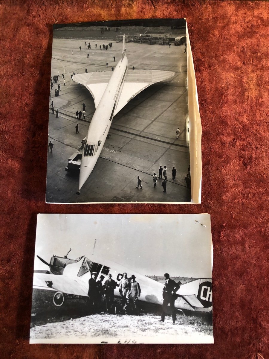 Photos (x9) Originales De Presse. Aviation Et Nautique. Concorde, Graf Zeppelin, Hydrofoil-photo-5
