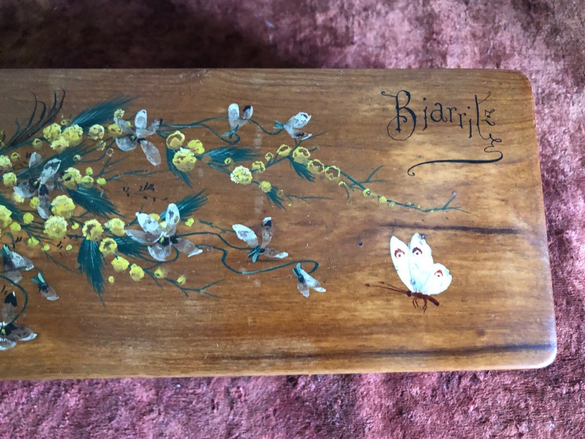 Boite à Gants "biarritz" En Loupe, Et Capitonnée-photo-3