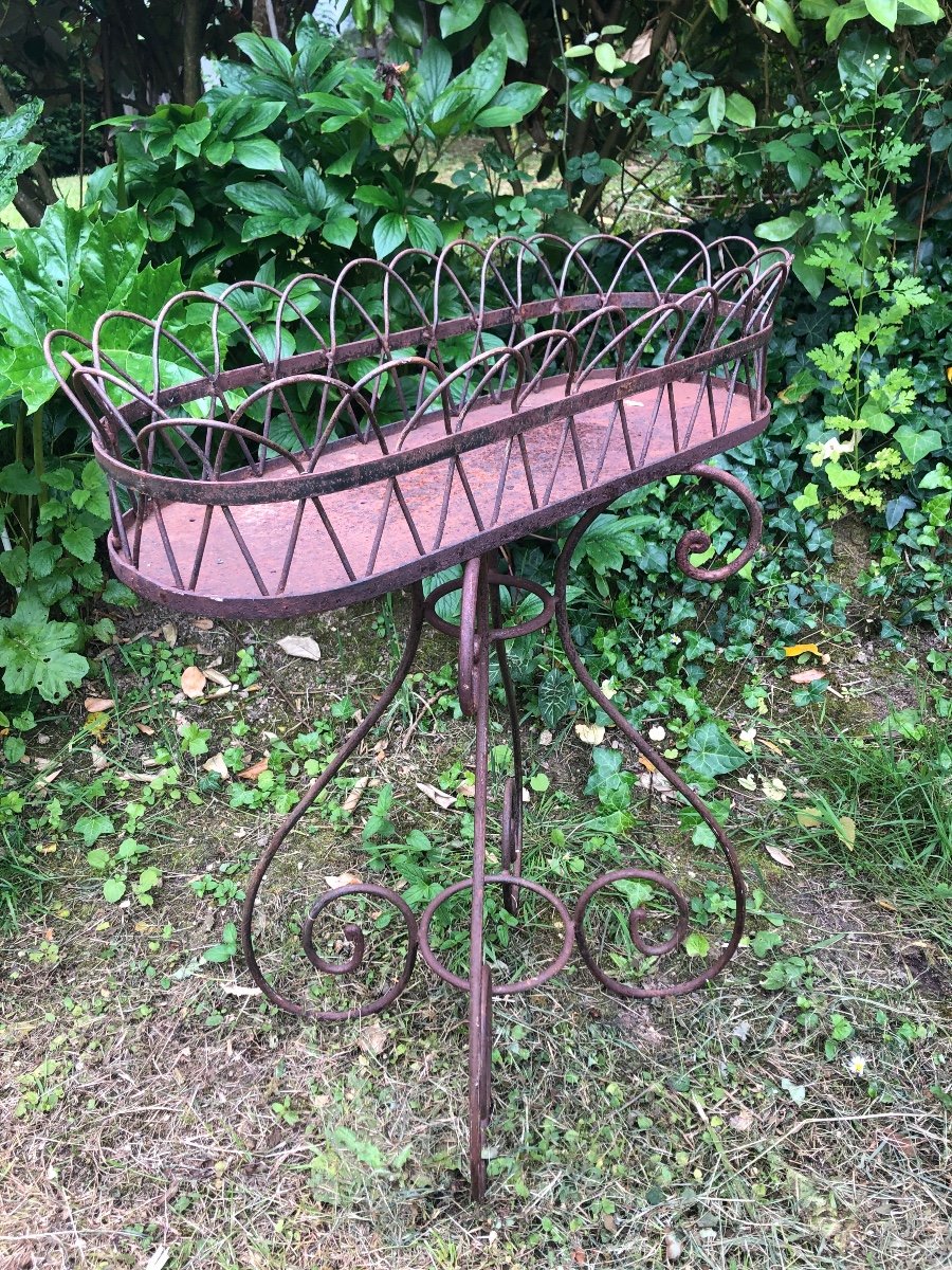 Iron Garden Planter. 19th Century -photo-1
