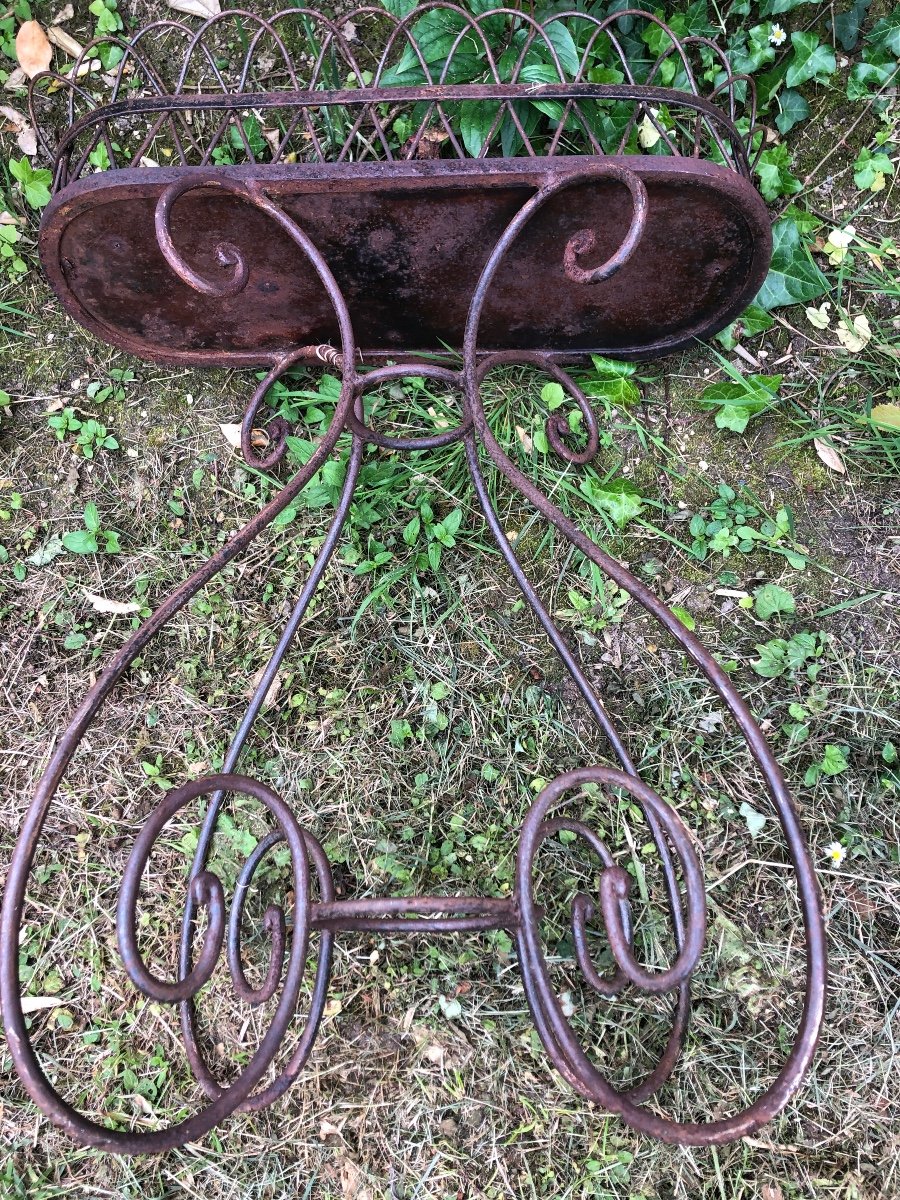 Iron Garden Planter. 19th Century -photo-3