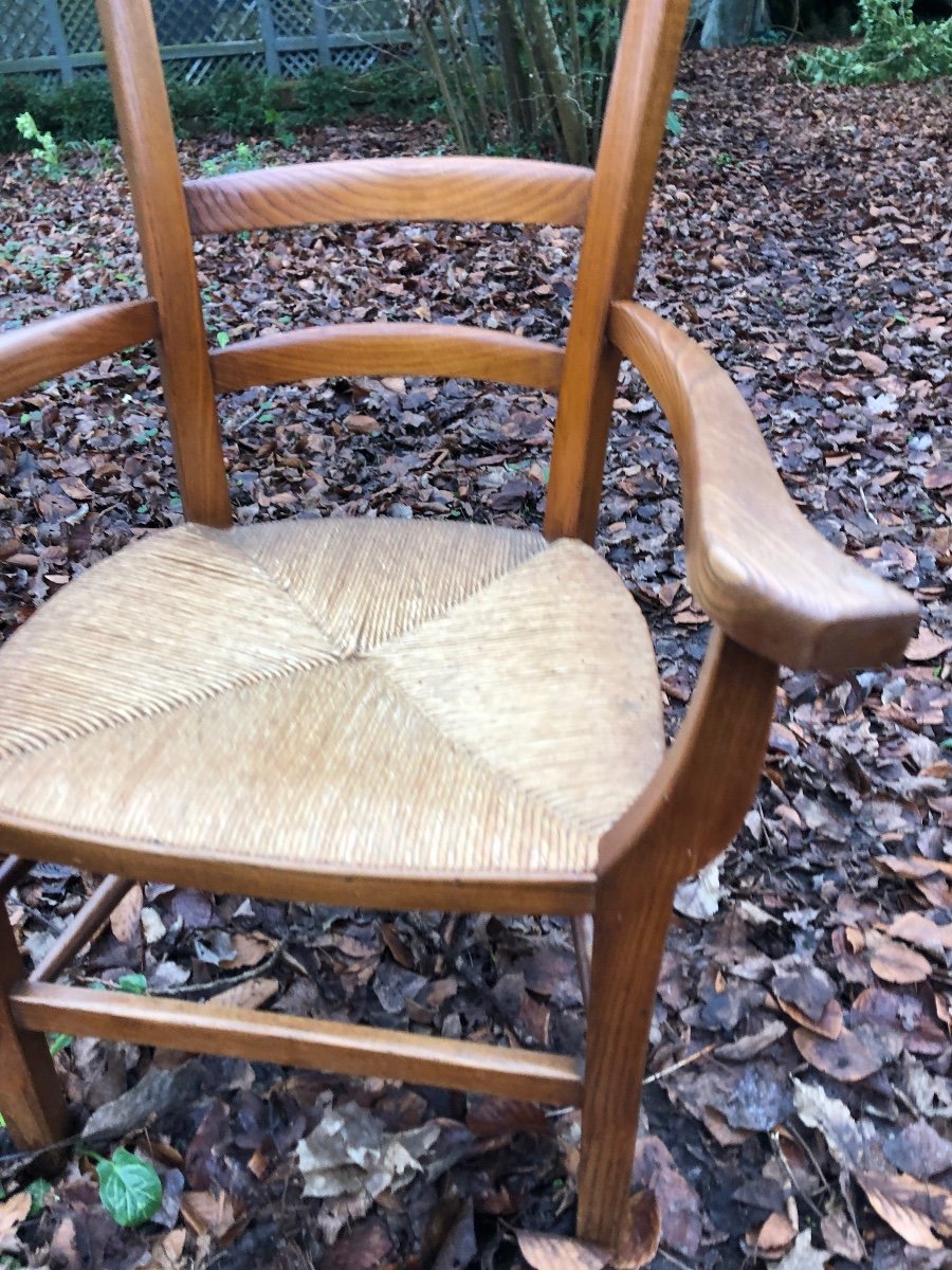 Walnut Straw Armchair -photo-3