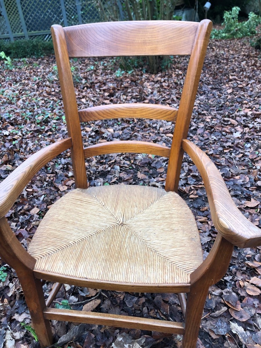 Walnut Straw Armchair -photo-4