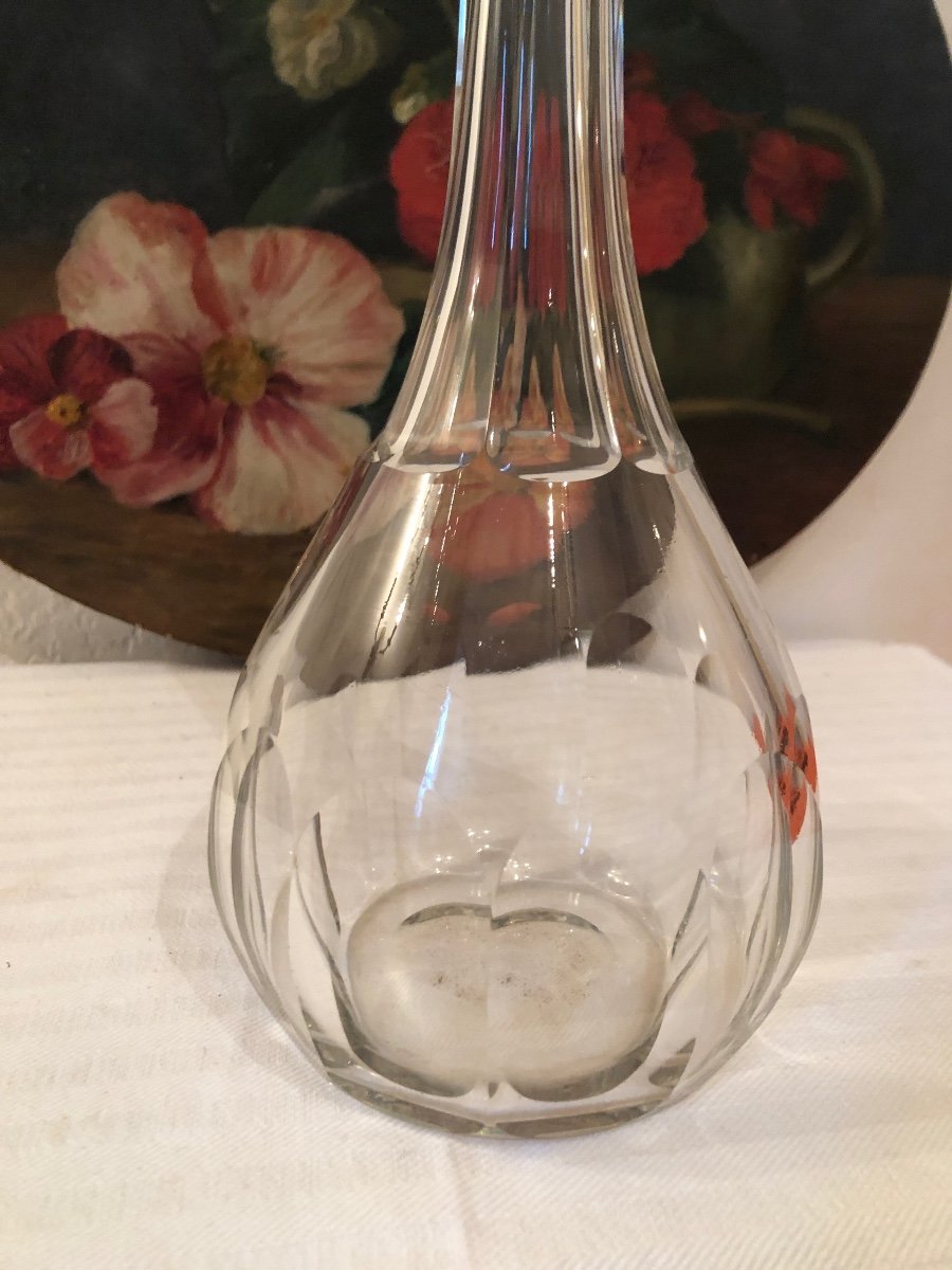 Carafe à Vin En Verre, Forme Allongée. XXIème -photo-4