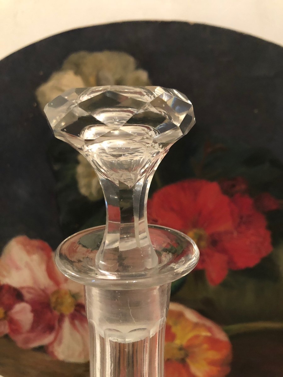 Crystal Wine Decanter, 19th Century-photo-1
