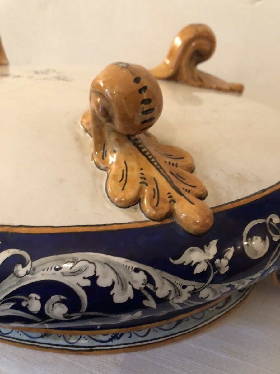 Jardiniere en faïence polychrome de Blois. Ulysse Bernard. -photo-8