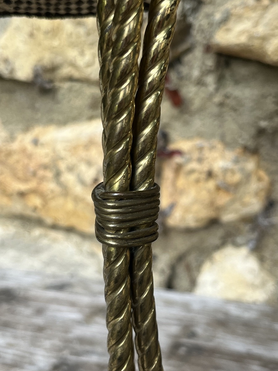 Hat Rack (x3) In Twisted Brass, 1950s/60s. Hat Display -photo-3