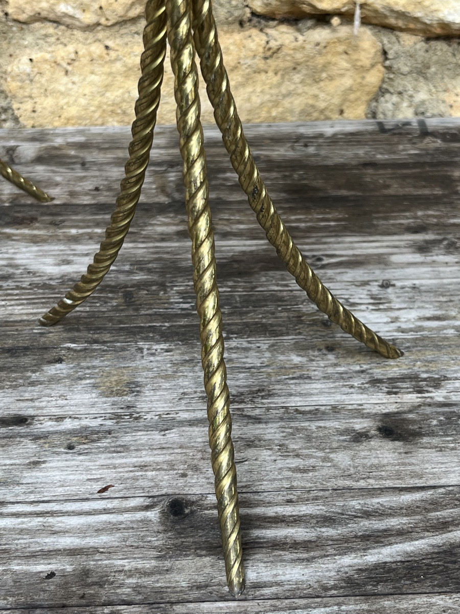 Hat Rack (x3) In Twisted Brass, 1950s/60s. Hat Display -photo-4