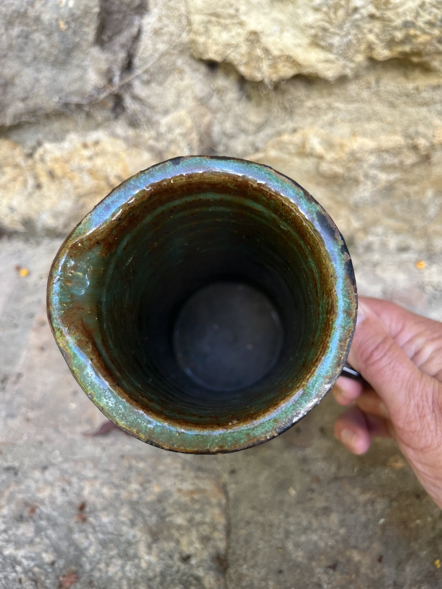 Vase pichet. Art Brutaliste. Spara Keramik. Vers 1950/60-photo-4