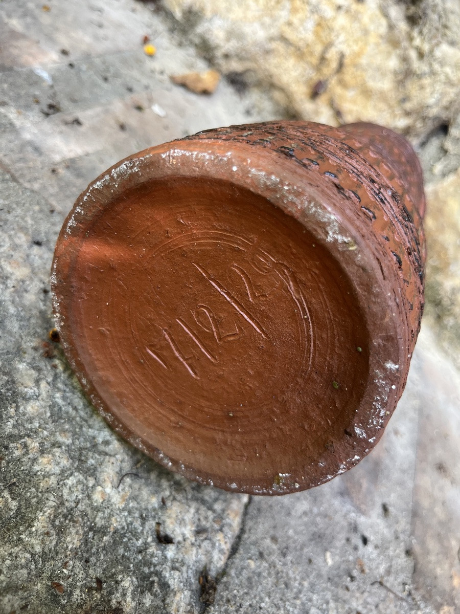 Vase pichet. Art Brutaliste. Spara Keramik. Vers 1950/60-photo-2